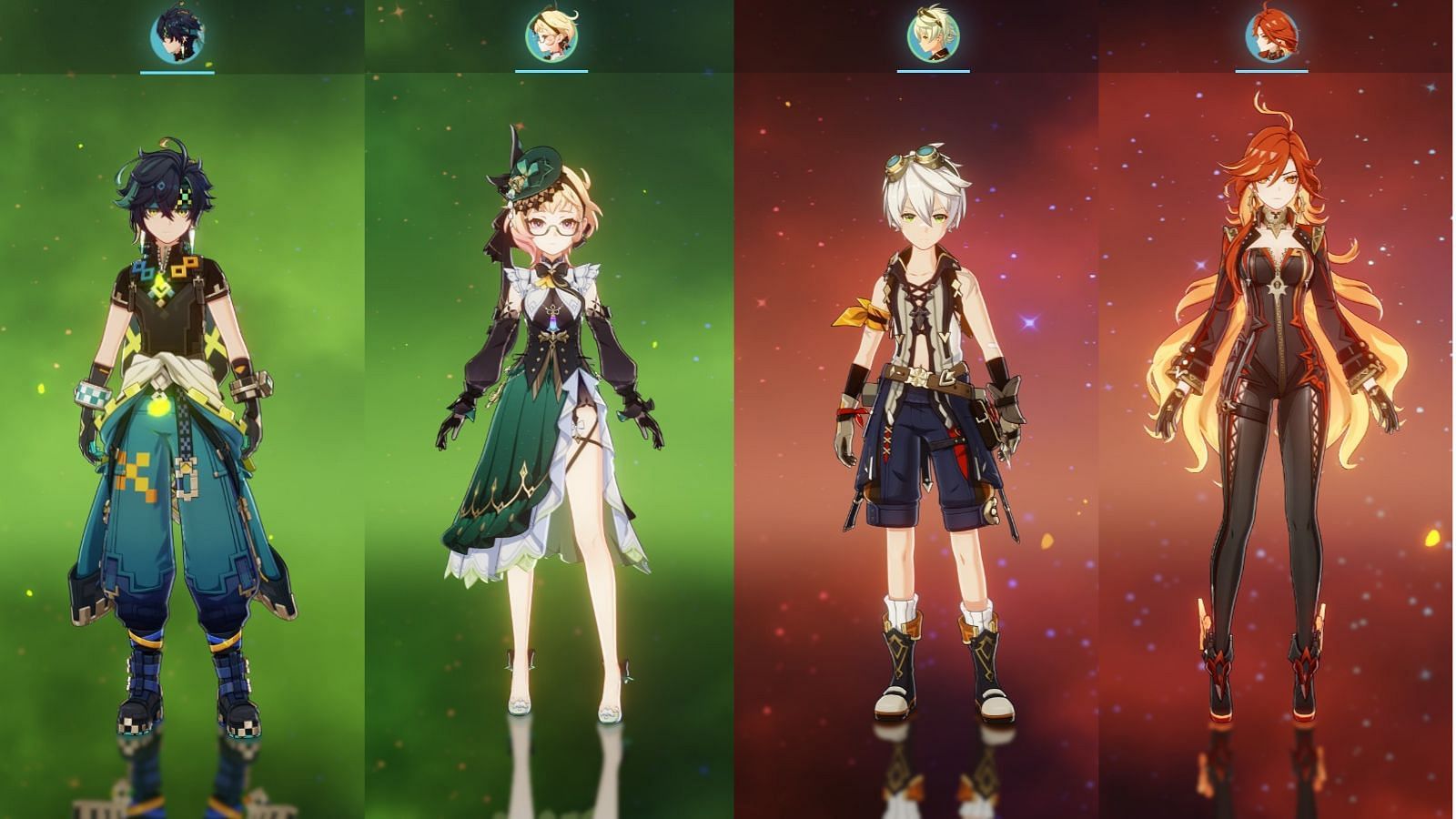 Kinich, Emilie, Bennett, and Mavuika (Image via HoYoverse)